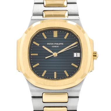 Montre Patek Philippe Nautilus en or et acier Ref: Patek Philippe - 3900  Vers 1990