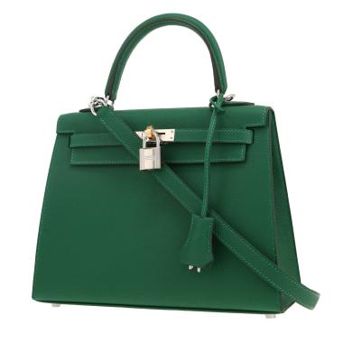 Borsa Hermès   in pelle Epsom verde