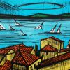 Bernard Buffet (1928-1999), La Baie de Saint-Tropez - 1985 - Detail D2 thumbnail