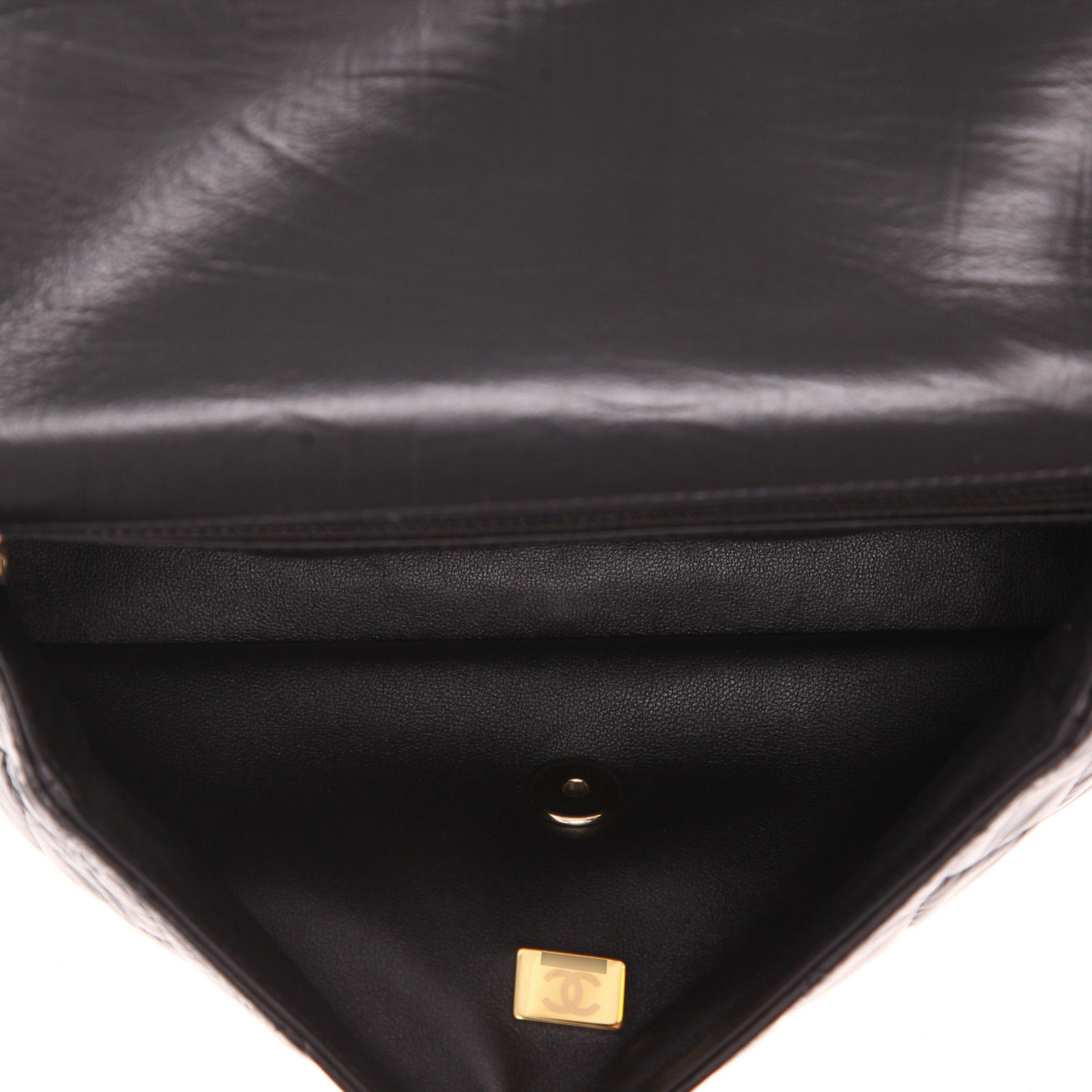 Pochette Chanel  Editions Limitées in pelle trapuntata nera - Detail D3