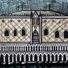 Bernard Buffet (1928-1999), Le Campanile et le Palais des Doges - 1986 - Detail D2 thumbnail