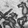 Pablo Picasso (1881-1973), Duel au soleil levant, Série 347 - 1968 - Detail D2 thumbnail
