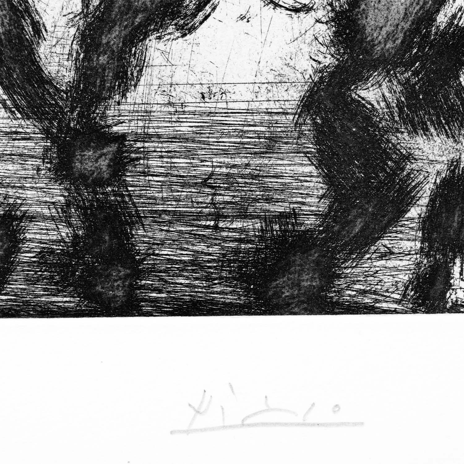 Pablo Picasso (1881-1973), Duel au soleil levant, Série 347 - 1968 - Detail D3