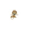Van Cleef 
Arpels Lion Ebouriffé small model brooch-pendant in yellow gold, diamonds and emerald - 360 thumbnail