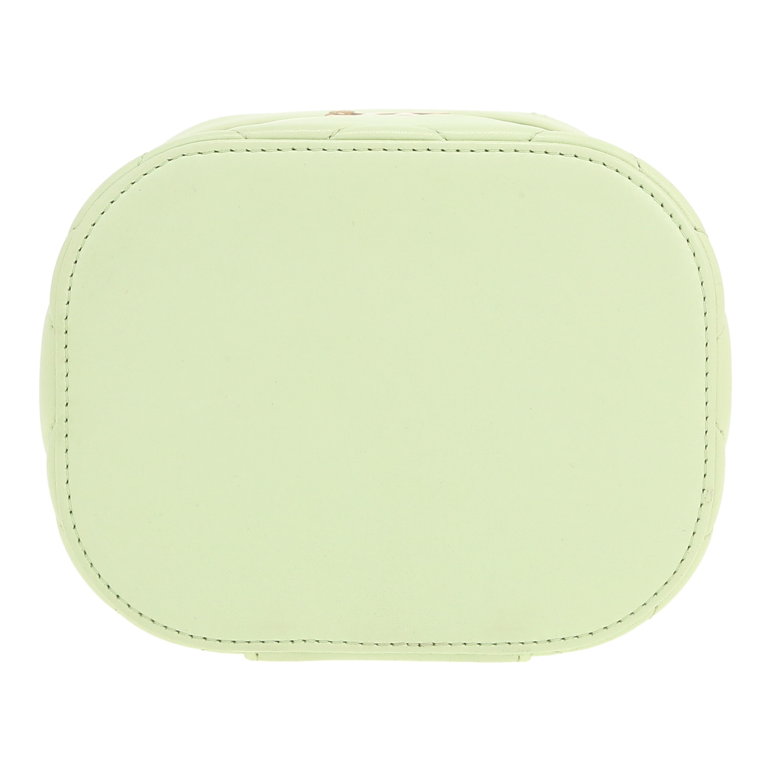 Vanity Chanel  Vanity en cuir matelassé vert - Detail D1
