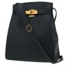 Sac à main Hermès  Kelly Sport en cuir Courchevel bleu-marine - 00pp thumbnail