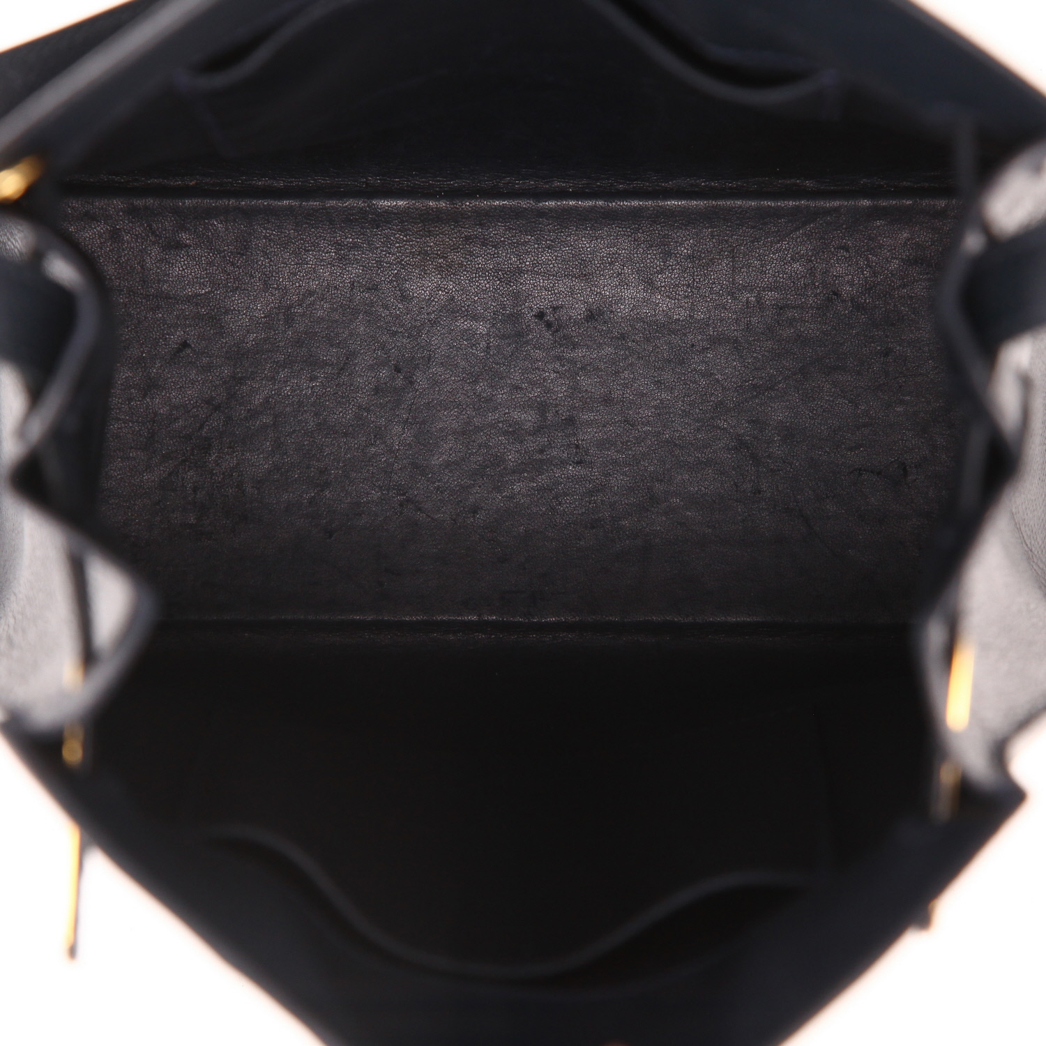 Hermès  Kelly Sport handbag  in navy blue Courchevel leather - Detail D3