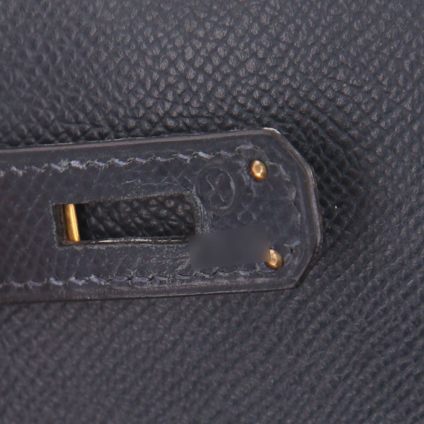 Borsa Hermès  Kelly Sport in pelle Courchevel blu marino - Detail D4