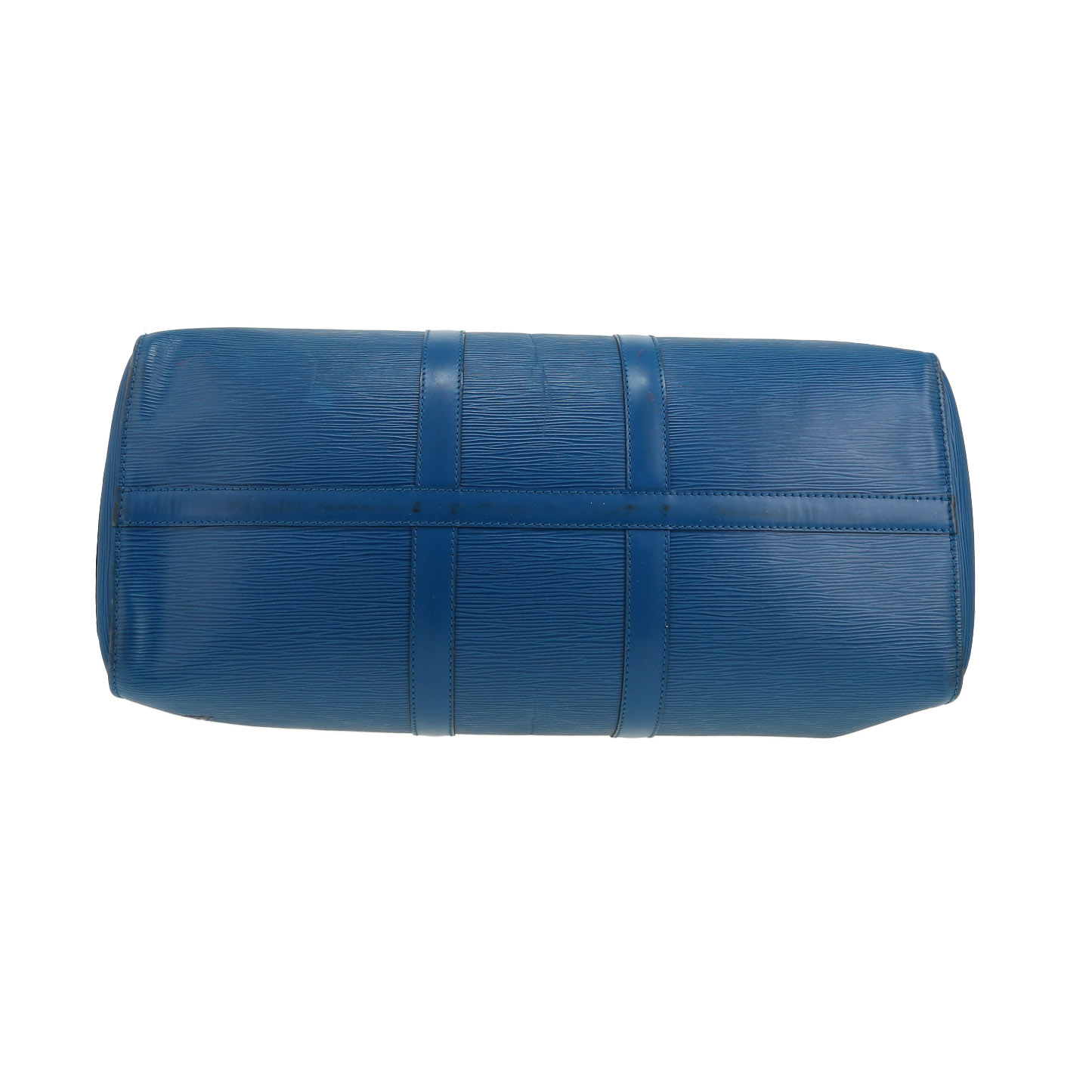 Louis Vuitton  Keepall 45 travel bag  in blue epi leather - Detail D1