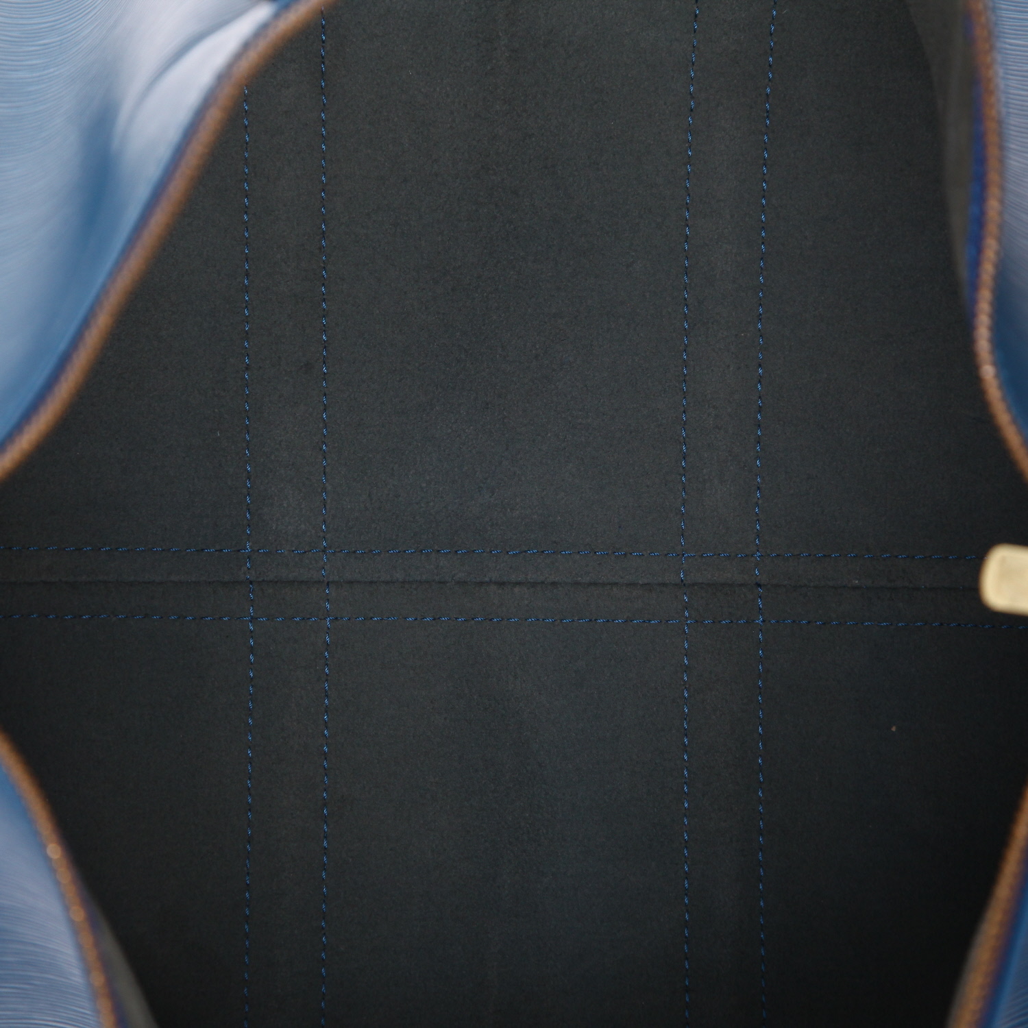 Bolsa de viaje Louis Vuitton  Keepall 45 en cuero Epi azul - Detail D3