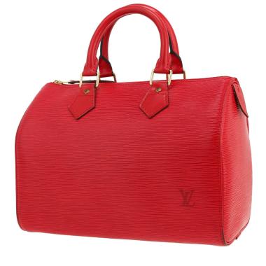 Sac à main Louis Vuitton  Speedy 25 en cuir épi rouge
