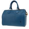 Sac à main Louis Vuitton  Speedy 25 en cuir épi bleu - 00pp thumbnail