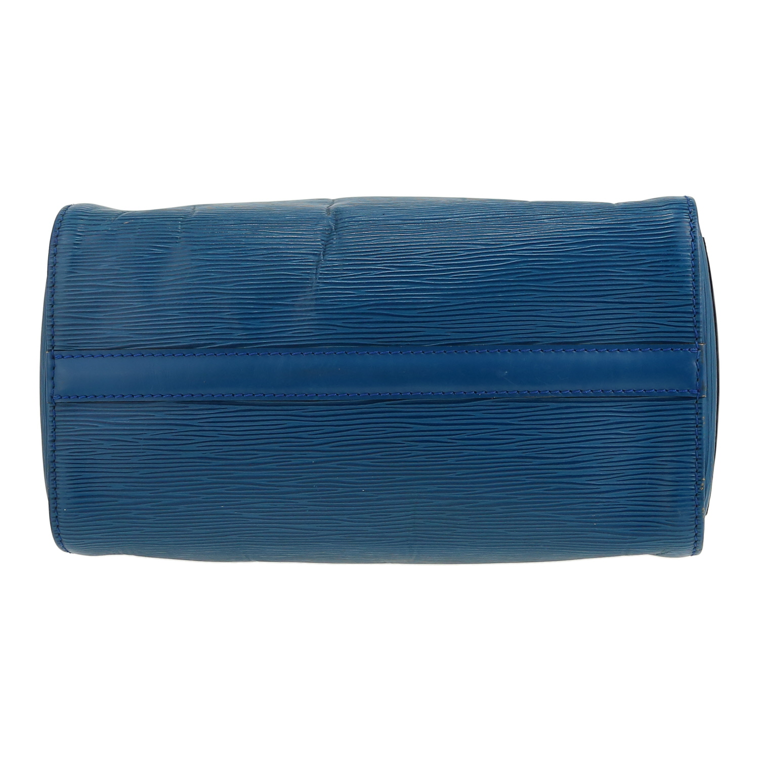 Borsa Louis Vuitton  Speedy 25 in pelle Epi blu - Detail D1