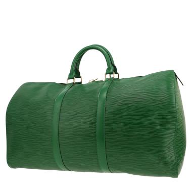 Bolsa de viaje Louis Vuitton  Keepall 45 en cuero Epi verde