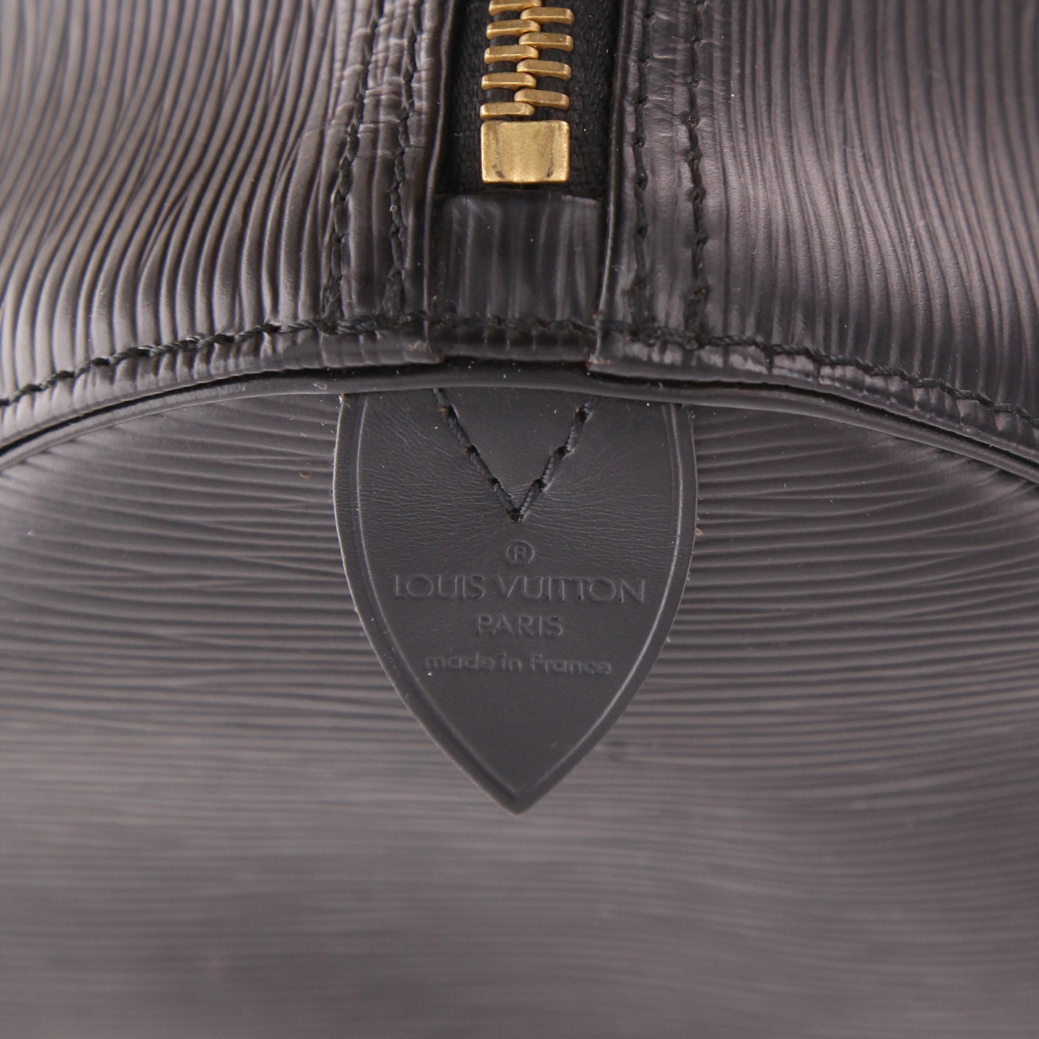 Bolsa de viaje Louis Vuitton  Keepall 55 en cuero Epi negro y cuero natural - Detail D2