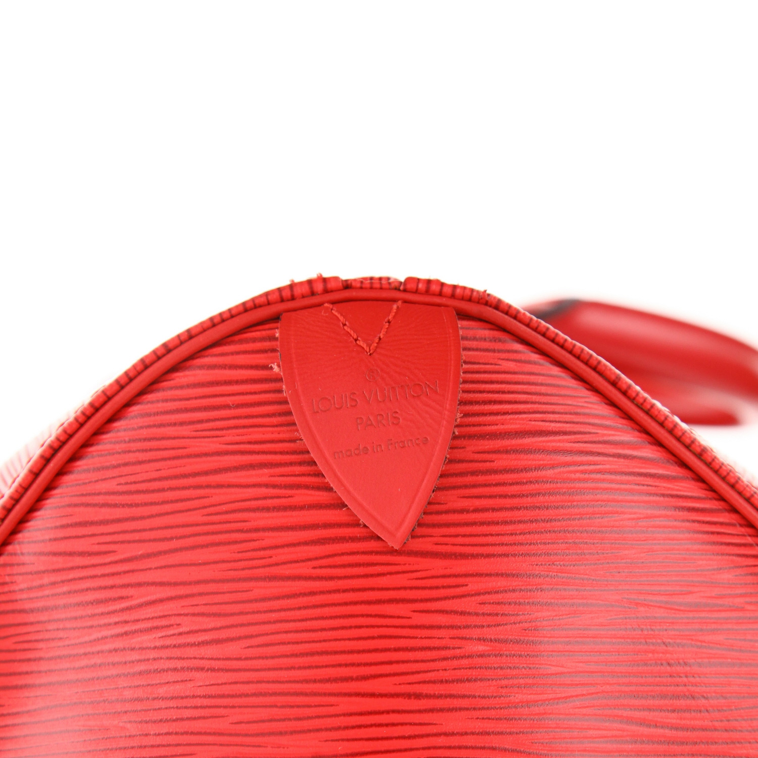 Bolsa de viaje Louis Vuitton  Keepall 50 en cuero Epi rojo - Detail D2