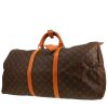 Sac de voyage Louis Vuitton  Keepall 60 en toile monogram marron et cuir naturel - 00pp thumbnail