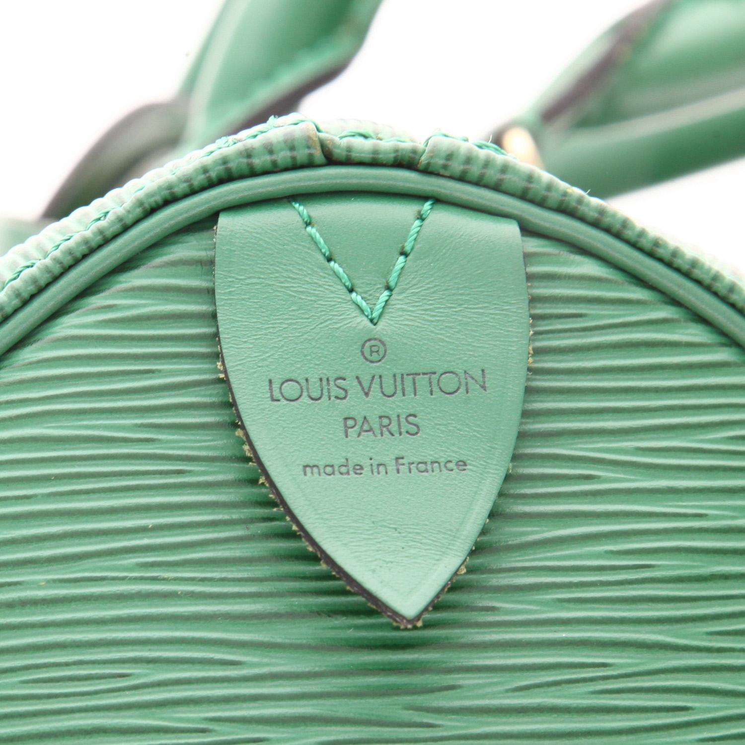 Bolsa de viaje Louis Vuitton  Keepall 45 en cuero Epi verde - Detail D2