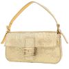 Sac à main Fendi  Baguette en toile siglée dorée - 00pp thumbnail