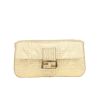 Sac à main Fendi  Baguette en toile siglée dorée - 360 thumbnail