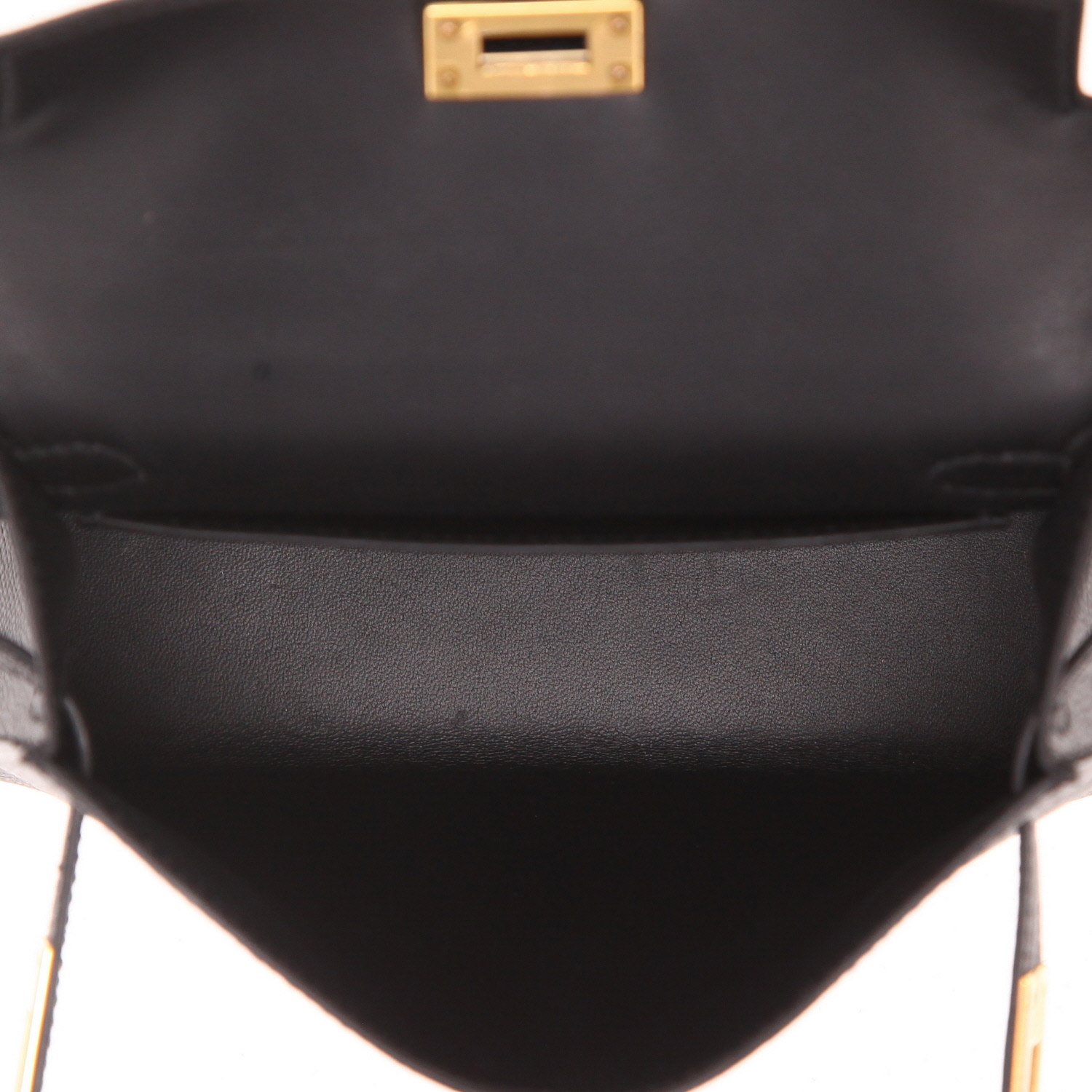 Hermès  Kelly 20 cm shoulder bag  in black epsom leather - Detail D3