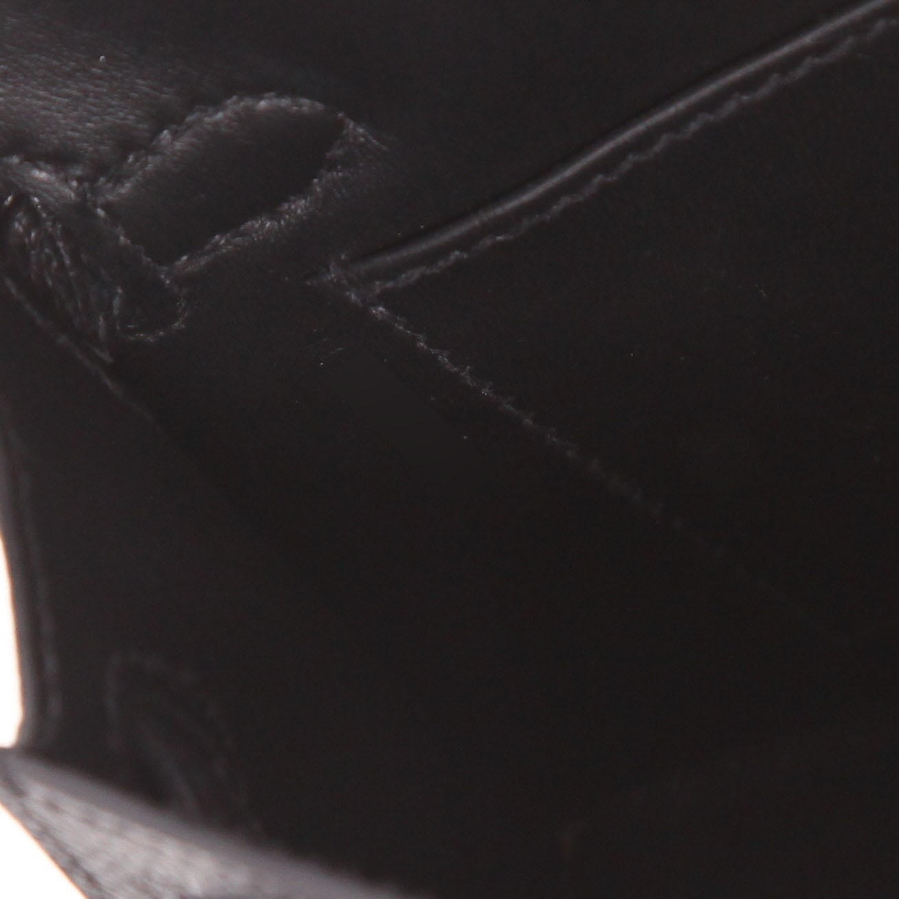 Bolso bandolera Hermès  Kelly 20 cm en cuero epsom negro - Detail D4