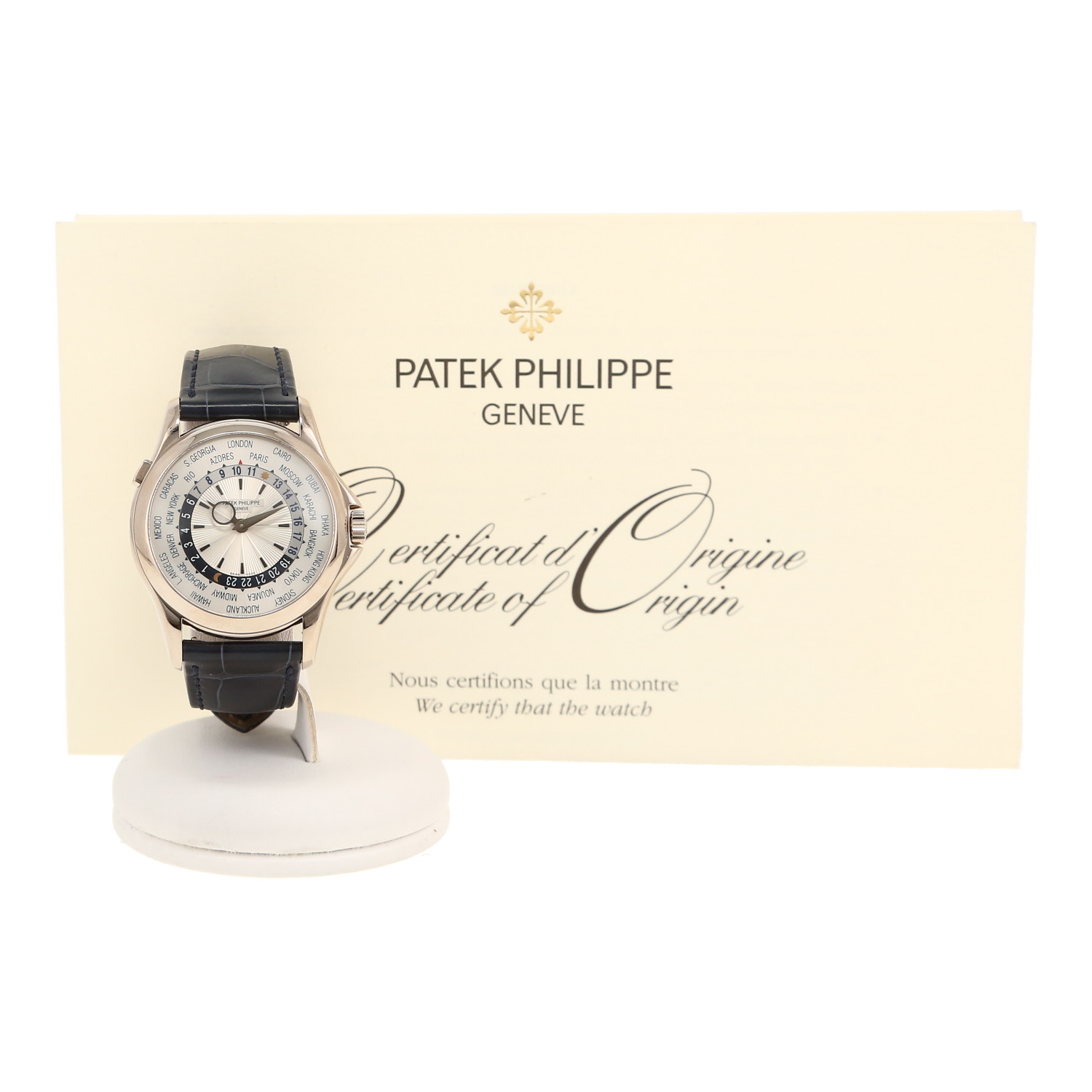 Patek Philippe World Time  in white gold Ref: Patek Philippe - 5130  Circa 2000