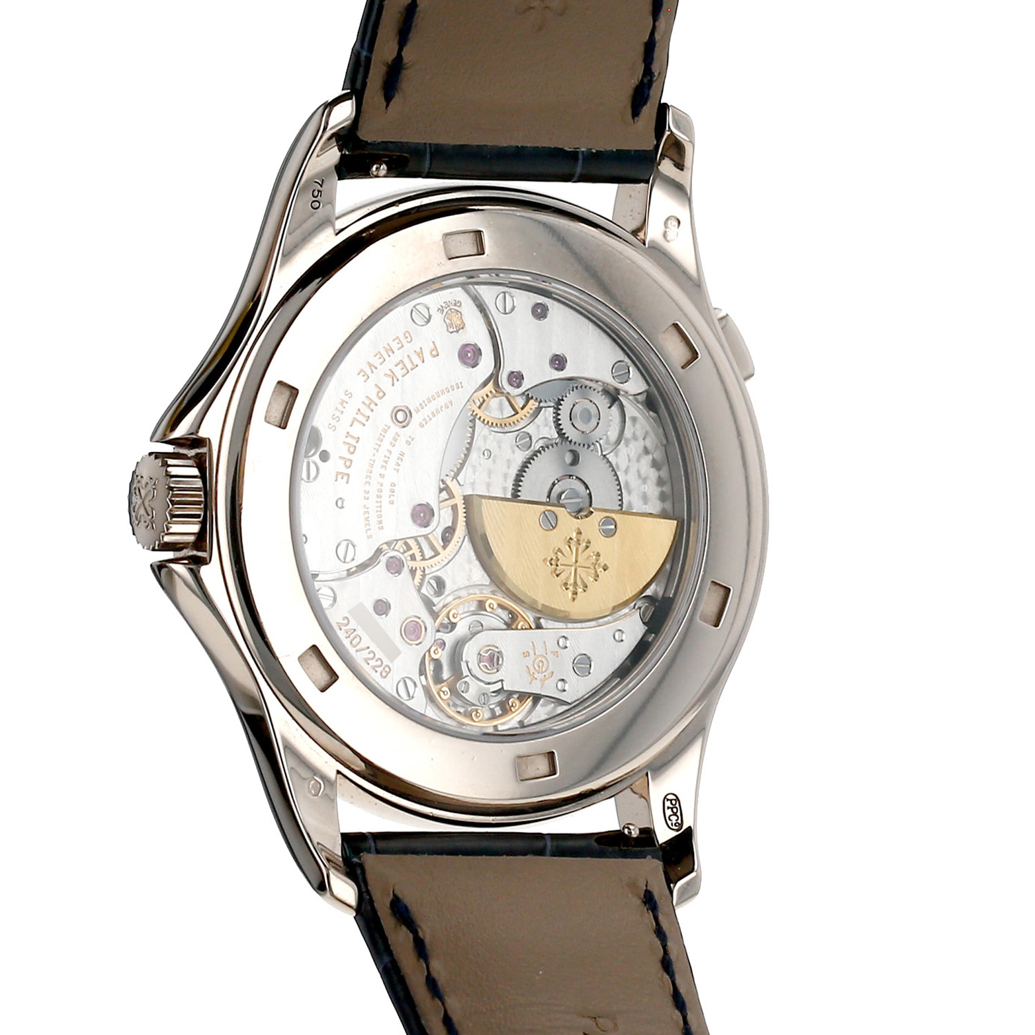 Montre Patek Philippe World Time en or blanc Ref: Patek Philippe - 5130  Vers 2000 - Detail D3