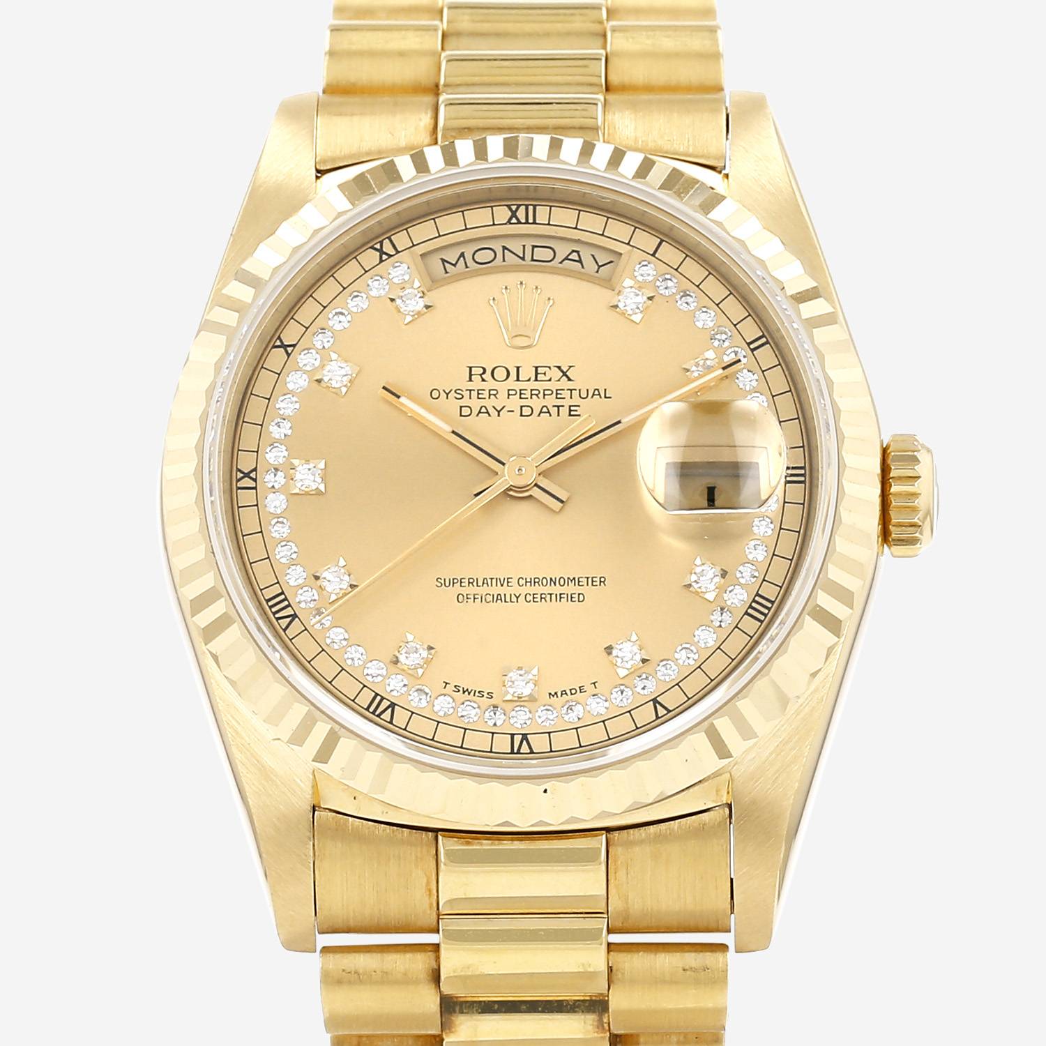 Orologio Rolex Day-Date in oro giallo Ref: Rolex - 18238  Circa 1995