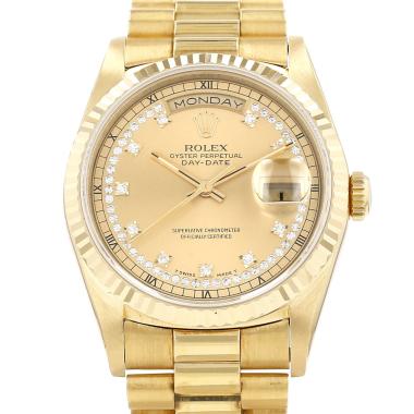 Montre Rolex Day-Date en or jaune Ref: Rolex - 18238  Vers 1995