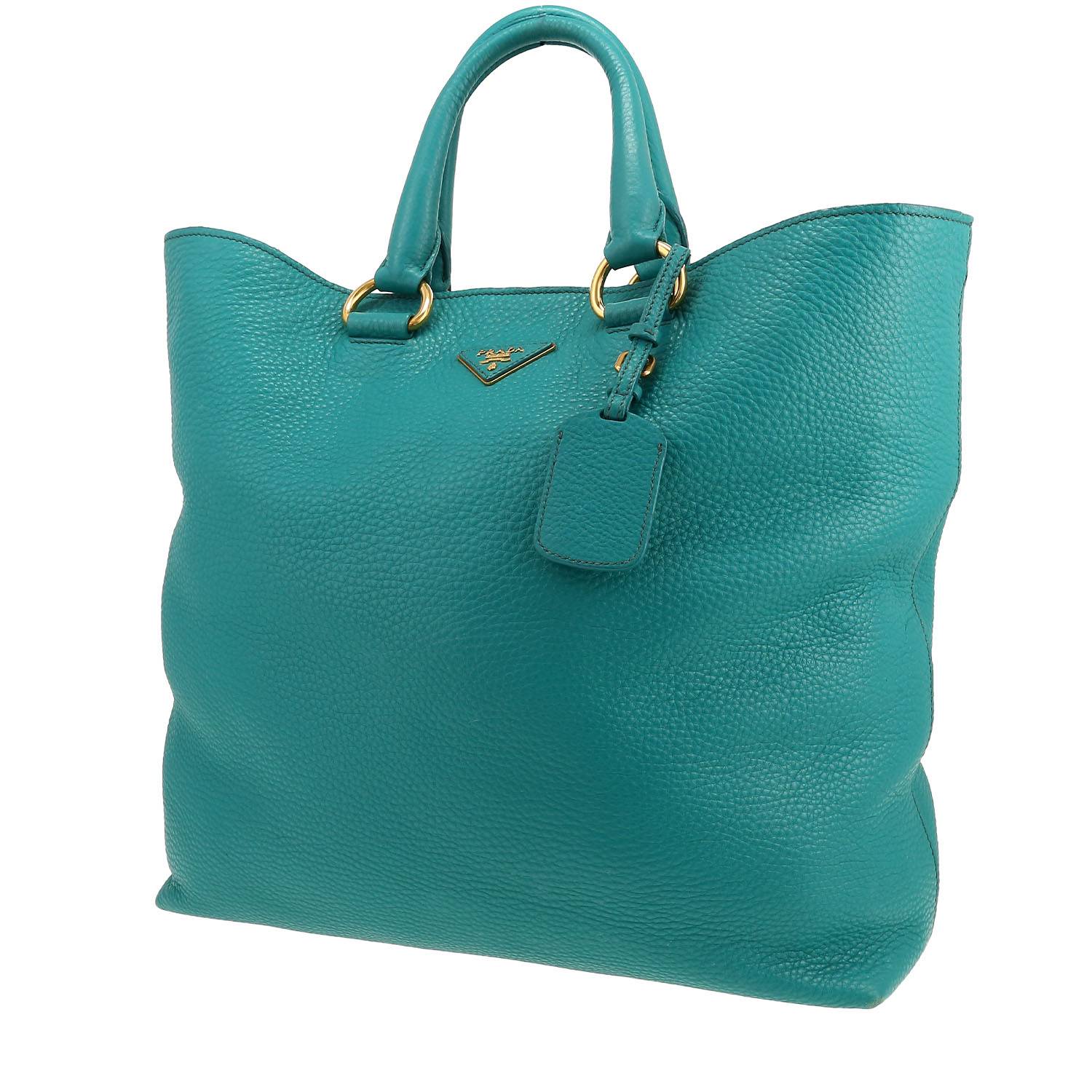 Bolso de mano Prada  Vitello en cuero verde