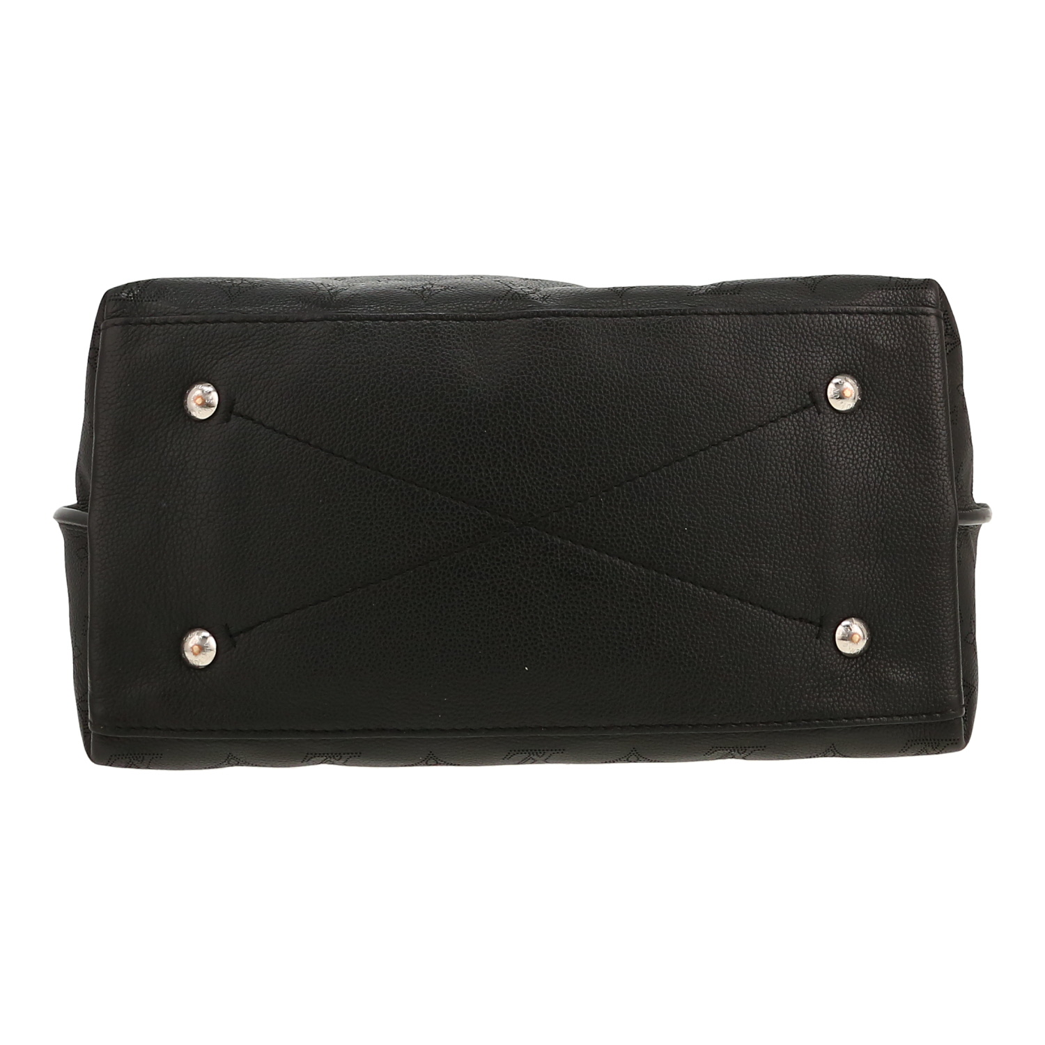 Sac à main Louis Vuitton  Carmel en cuir Mahina noir - Detail D1