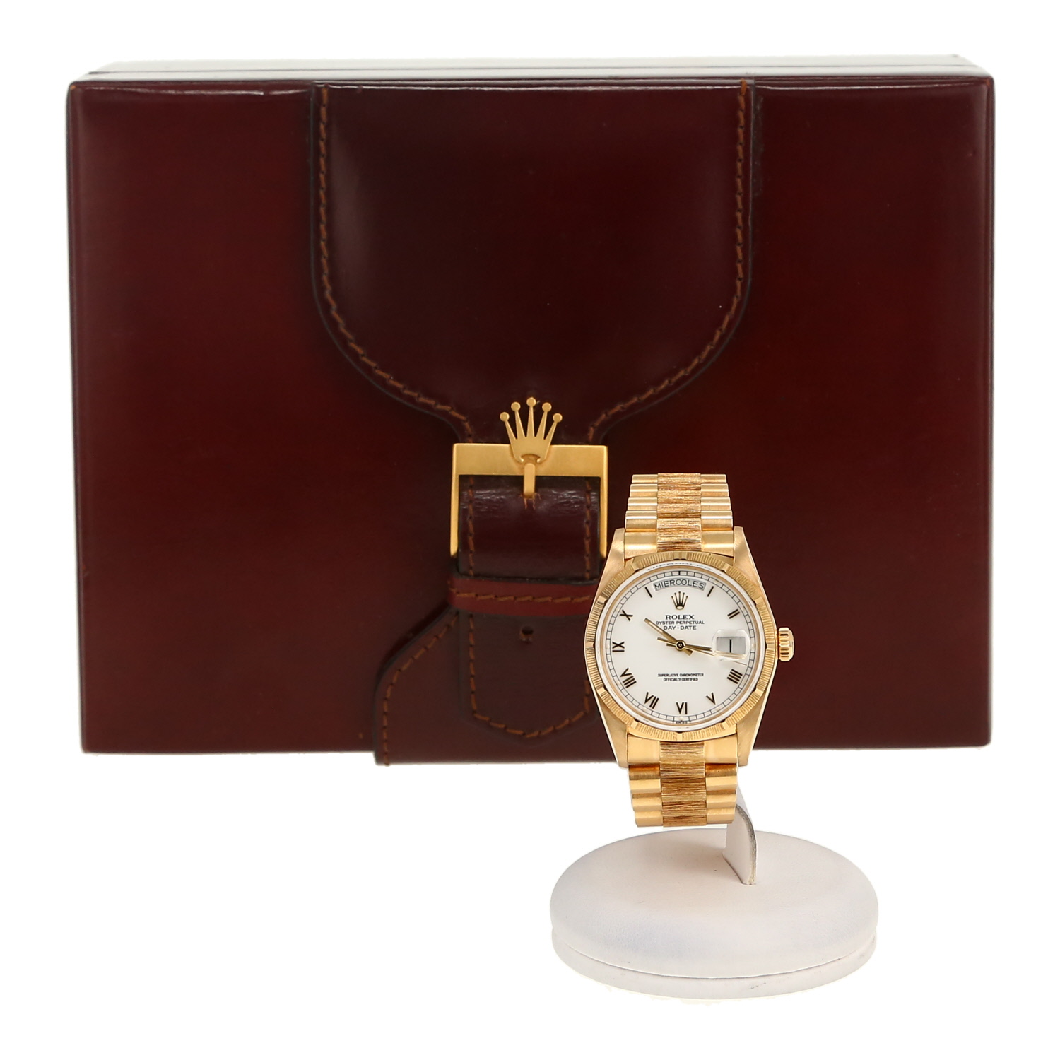 Montre Rolex Day-Date en or jaune Ref: Rolex - 18078  Vers 1987 - Detail D2