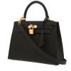 Sac à main Hermès  Kelly 25 cm en cuir epsom noir - 00pp thumbnail