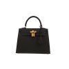 Sac à main Hermès  Kelly 25 cm en cuir epsom noir - 360 thumbnail