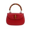 Borsa Gucci  Bamboo in pelle rossa e bambù - 360 thumbnail