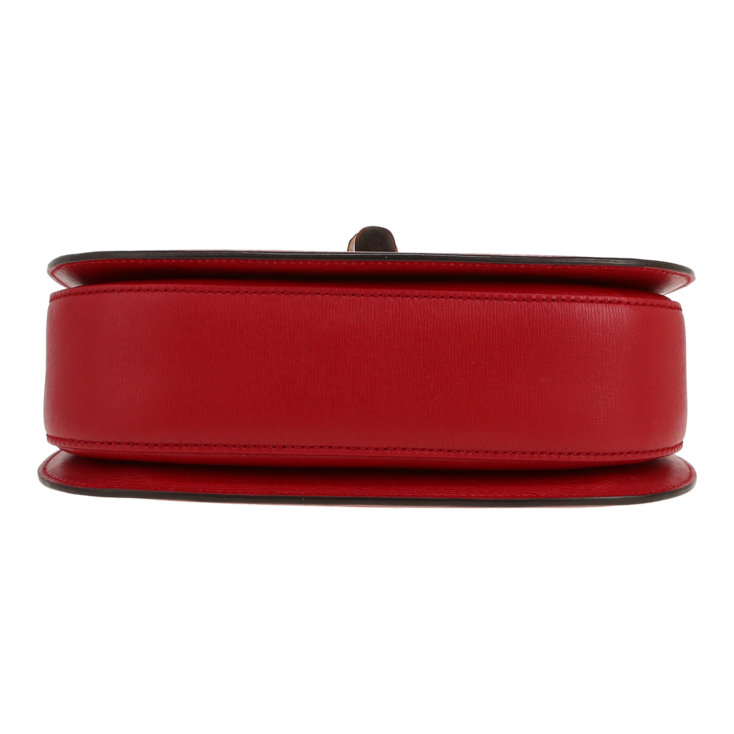 Bolso de mano Gucci  Bamboo en cuero rojo y bambú - Detail D1