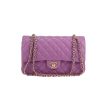 Borsa Chanel  Timeless Classic in pelle martellata e trapuntata viola - 360 thumbnail