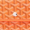 Sac cabas Goyard  Saint-Louis en toile Goyardine orange et cuir orange - Detail D2 thumbnail