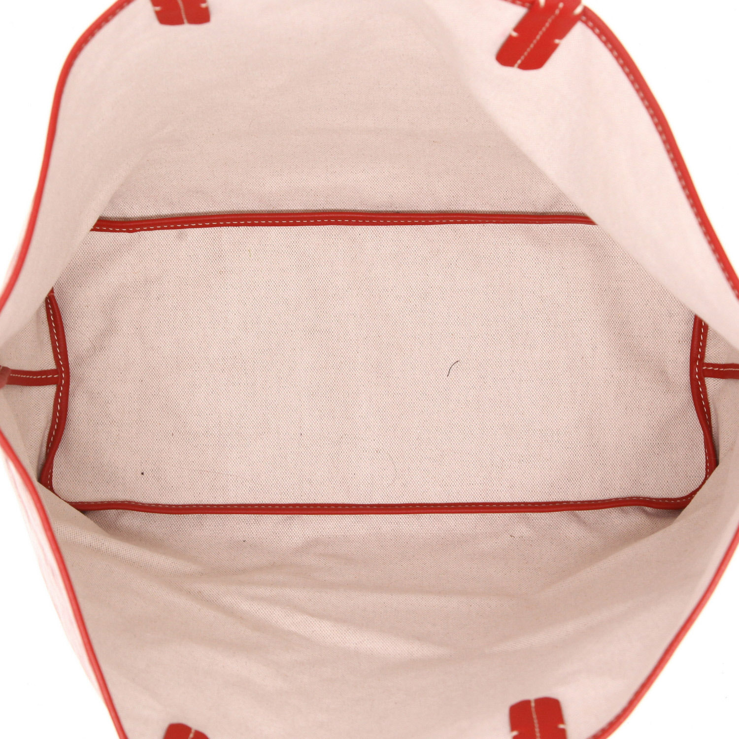 Shopping bag Goyard  Saint-Louis in tela Goyardine rossa e pelle rossa - Detail D3