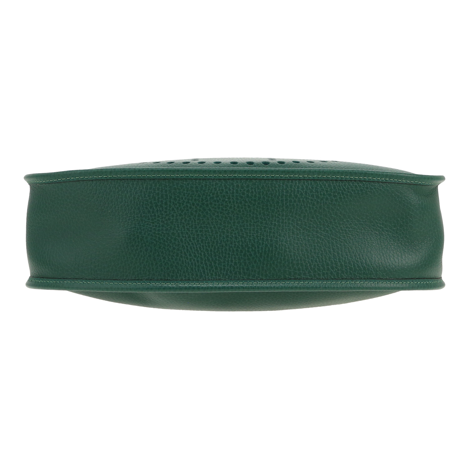 Sac bandoulière Hermès  Evelyne en cuir Ardenne vert - Detail D1