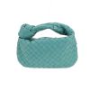 Sac à main Bottega Veneta  Mini Jodie en cuir intrecciato bleu - 360 thumbnail