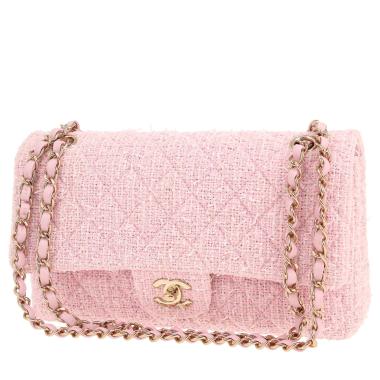 Borsa Chanel  Timeless Classic in tweed rosa