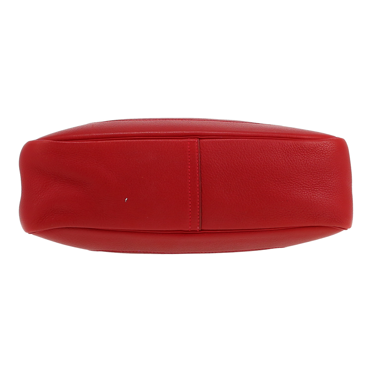 Borsa da spalla o a mano Hermès  Trim in pelle taurillon clemence rosso Vif - Detail D1