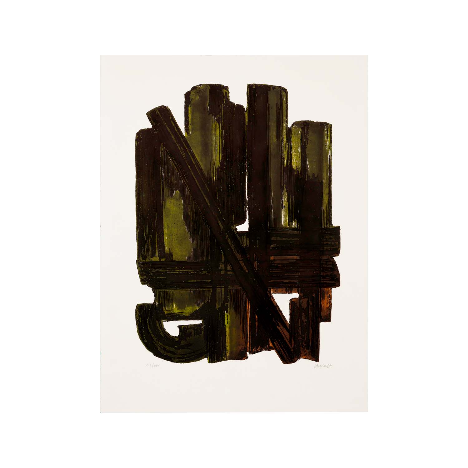 Pierre Soulages (1919-2022), Eau-forte VIII - 1957 - Detail D1