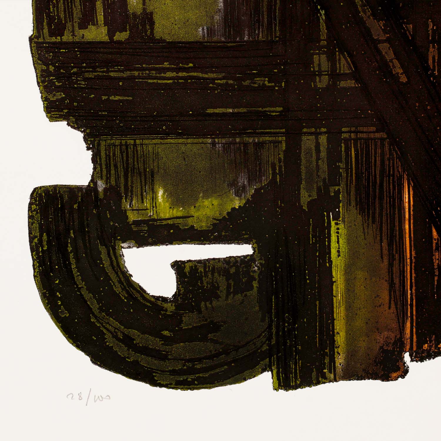 Pierre Soulages (1919-2022), Eau-forte VIII - 1957 - Detail D3