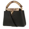 Louis Vuitton  Capucines BB shoulder bag  in black grained leather  and python - 00pp thumbnail