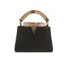 Louis Vuitton  Capucines BB shoulder bag  in black grained leather  and python - 360 thumbnail