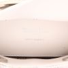 Bolso bandolera Dior  Lady Dior mini  en cuero bicolor blanco y plateado - Detail D2 thumbnail