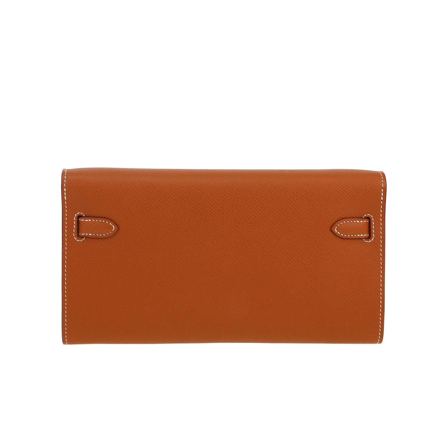 Bolso bandolera Hermès Kelly To Go en cuero epsom color oro - Detail D7
